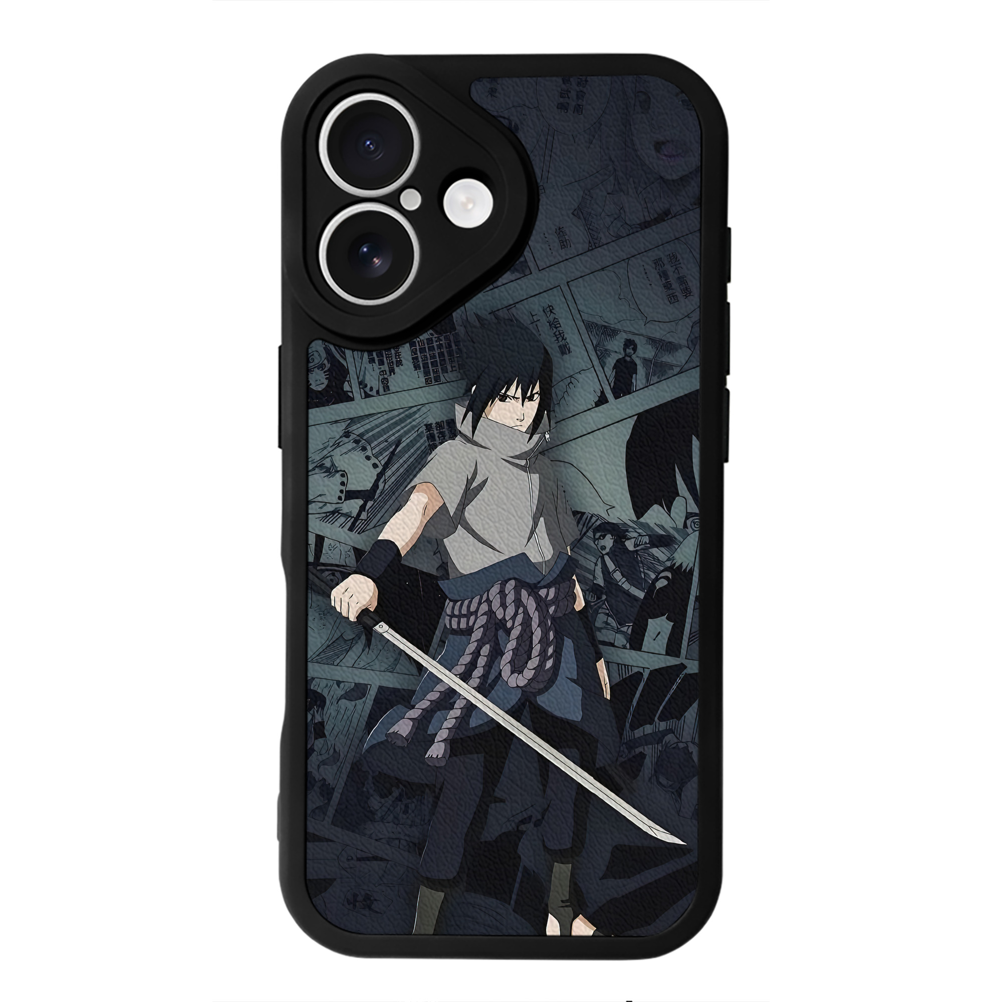 （画像用） NARUTO -ナルト- NARUTO -ナルト- 疾風伝 【iPhone 16シリーズ対応】シリコンスマホケース（レザー調） 材質：シリコン